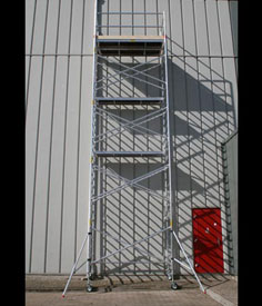 kamer vouw-steiger 2,8 meter vloerhoogte incl. leuning