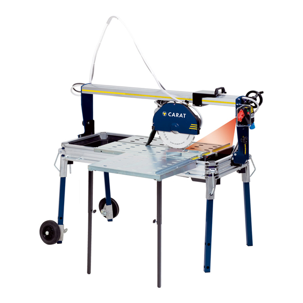 tegel zaagtafel tot 120 cm lengte 230 volt watergekoeld (beton/ keramiek)