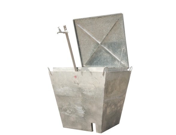 watermeter put 100 x 100 cm incl. standleiding met 2 kranen