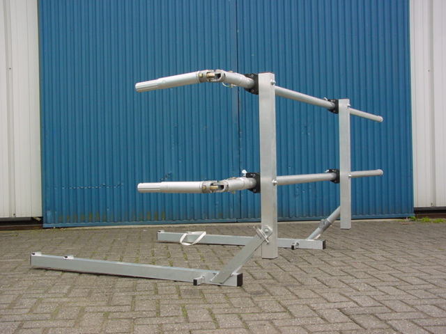 plat dak leuning 3 meter incl ballast blokken