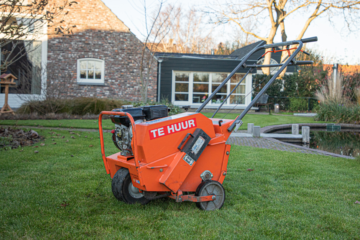 gazon holpijp beluchter 45 cm met aandrijving benzine