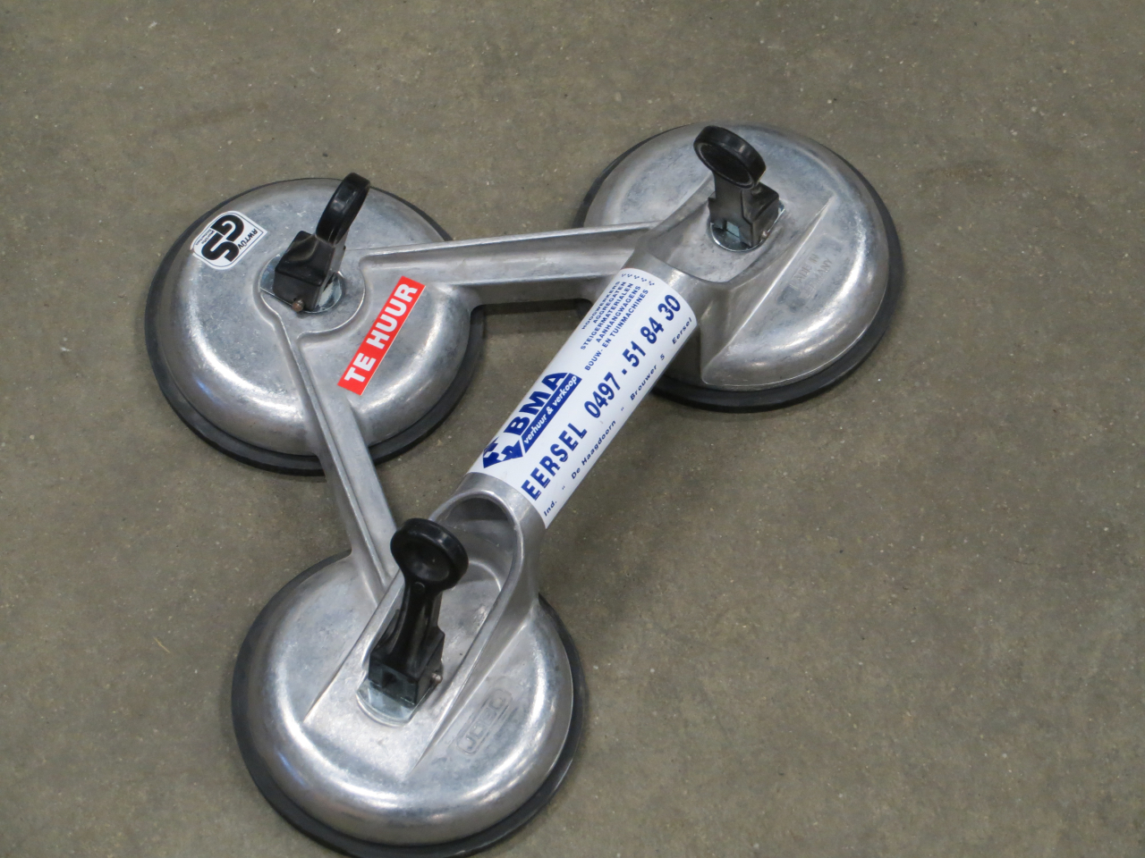 hand glasdragers 3-punts