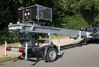 ladderlift 21 meter 200 kg aanhanger 230 volt