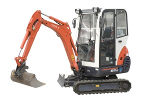 minigraver 2700 kg 140 cm met cabine